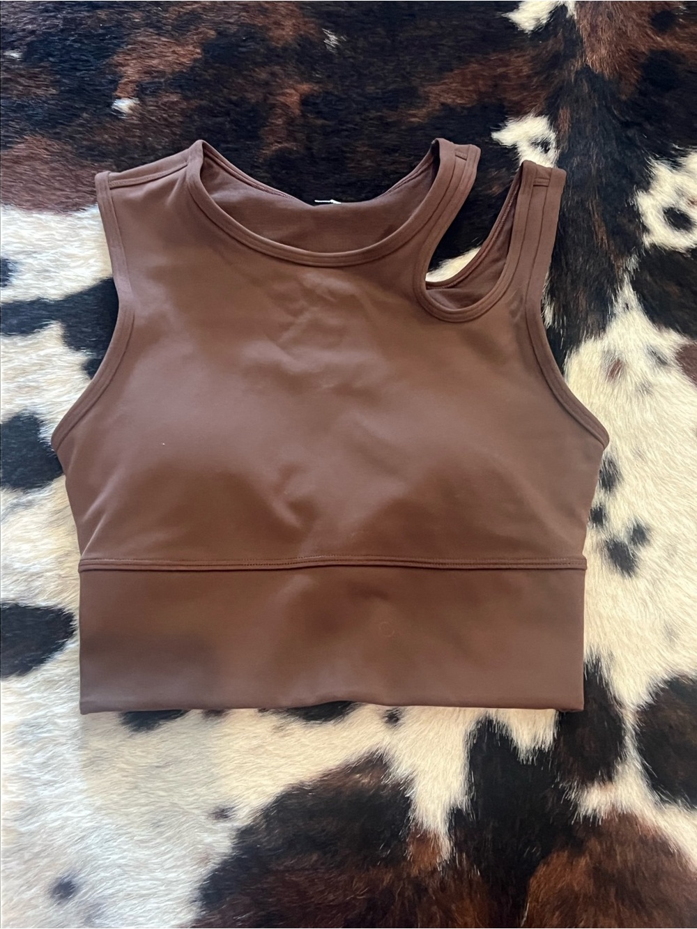 lululemon athletica Brown Double-Strap Crop Tank